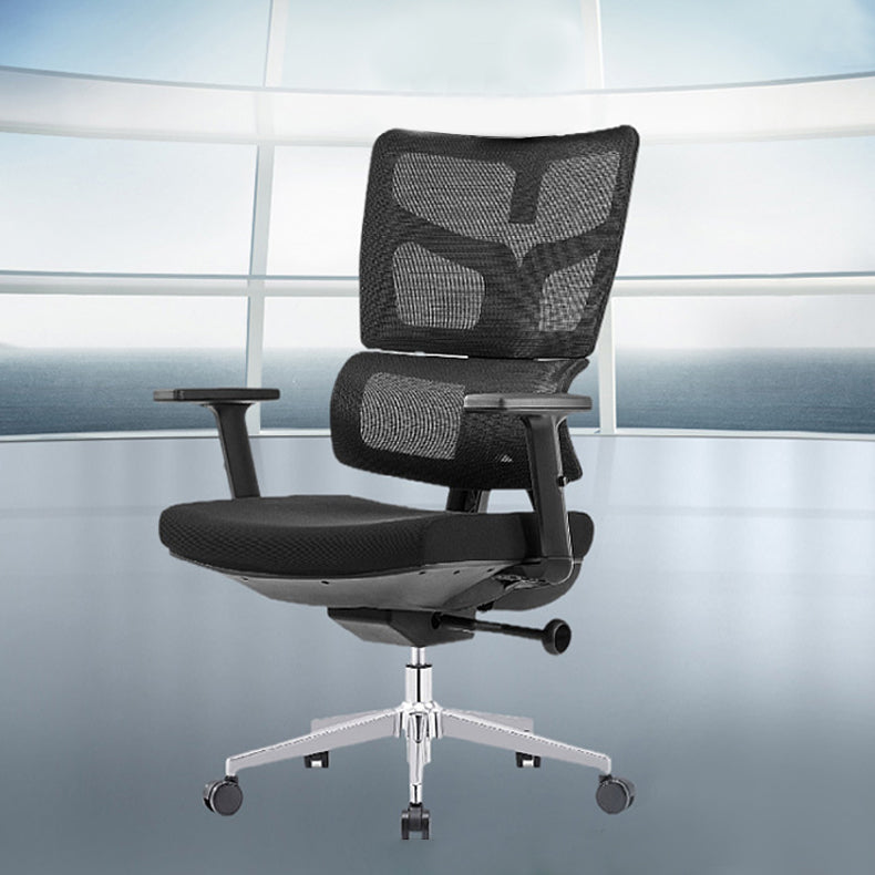 Modern Desk Chair Mesh Computer Chair High-Back Chair in Black/Gray Clearhalo 'furn' 'furn_office_chair' 'Furniture' 'Office Chairs' 'Office Furniture' 'office_chair' 6101472