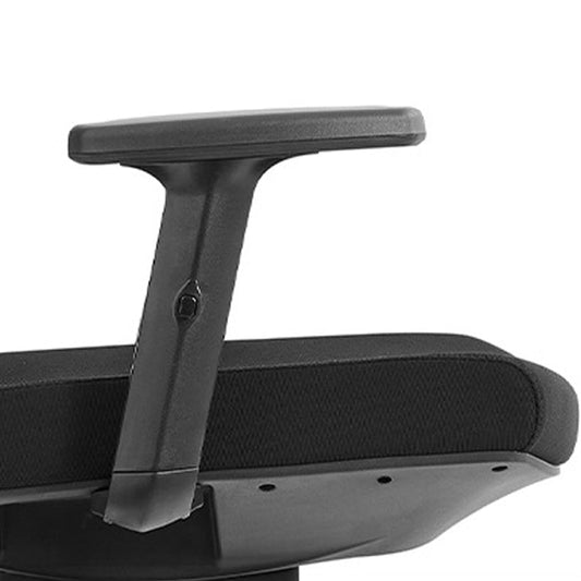 Sedia da scrivania moderna sedia per computer in maglia sedia a schiena in alto in nero/grigio