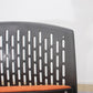 Chaise de bureau contemporaine à bras fixes en plastique, sans roues, chaise de conférence