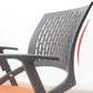 Chaise de bureau contemporaine à bras fixes en plastique, sans roues, chaise de conférence
