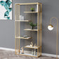 Metal Floor Home Vertical Shelf Bookcase Etagere Open Book Shelf with 6 Shelves
