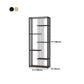 Metal Floor Home Vertical Shelf Bookcase Etagere Open Book Shelf with 6 Shelves