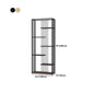 Metal Floor Home Vertical Shelf Bookcase Etagere Open Book Shelf with 6 Shelves