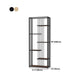 Metal Floor Home Vertical Shelf Bookcase Etagere Open Book Shelf with 6 Shelves