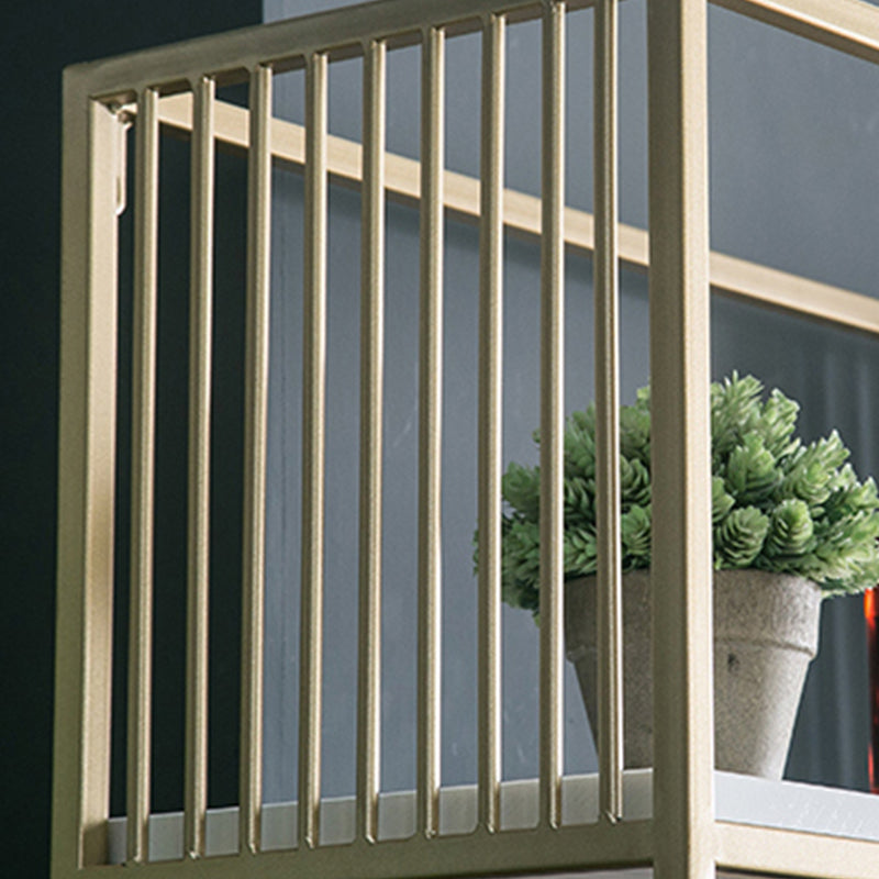 Glam Vertical Open Book Shelf Metal Etagere Shelf Bookcase for Office Clearhalo 'Bookcases' 'furn' 'furn_bookcases' 'Furniture' 'Office Furniture' 6101633