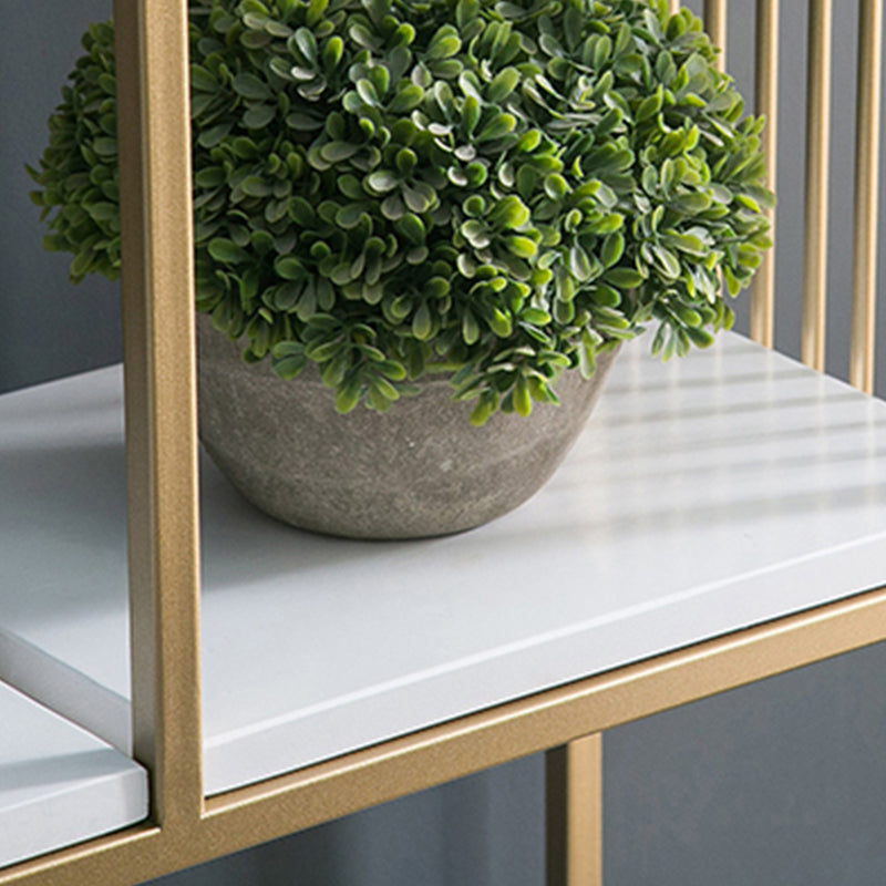 Glam Vertical Open Book Shelf Metal Etagere Shelf Bookcase for Office Clearhalo 'Bookcases' 'furn' 'furn_bookcases' 'Furniture' 'Office Furniture' 6101635