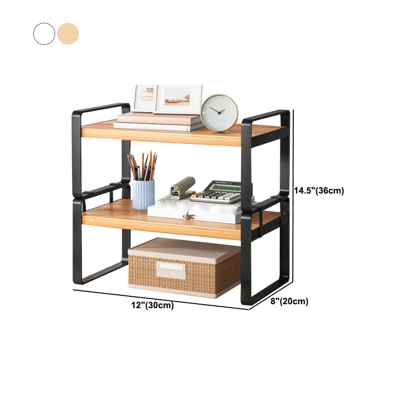 Modern Open Shelf Bookcase Metal Etagere Book Shelf for Study Room