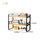 Modern Open Shelf Bookcase Metal Etagere Book Shelf for Study Room