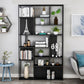 Contemporary Metal Bookshelf Etagere Open Shelf Bookcase with Shelves