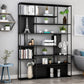 Contemporary Metal Bookshelf Etagere Open Shelf Bookcase with Shelves