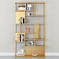 Contemporary Metal Bookshelf Etagere Open Shelf Bookcase with Shelves