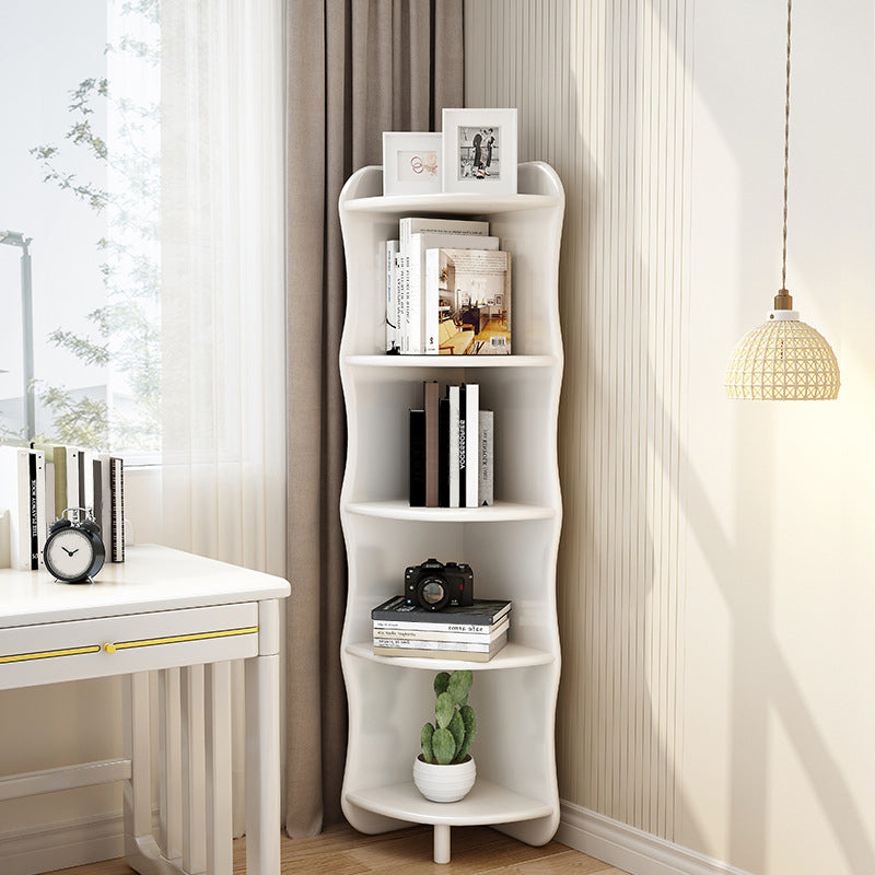 Rubber-Wood Bookshelf Closed Back Bedroom Modern Bookshelf 16" W X 63" H Clearhalo 'Bookcases' 'furn' 'furn_bookcases' 'Furniture' 'Office Furniture' 6101885