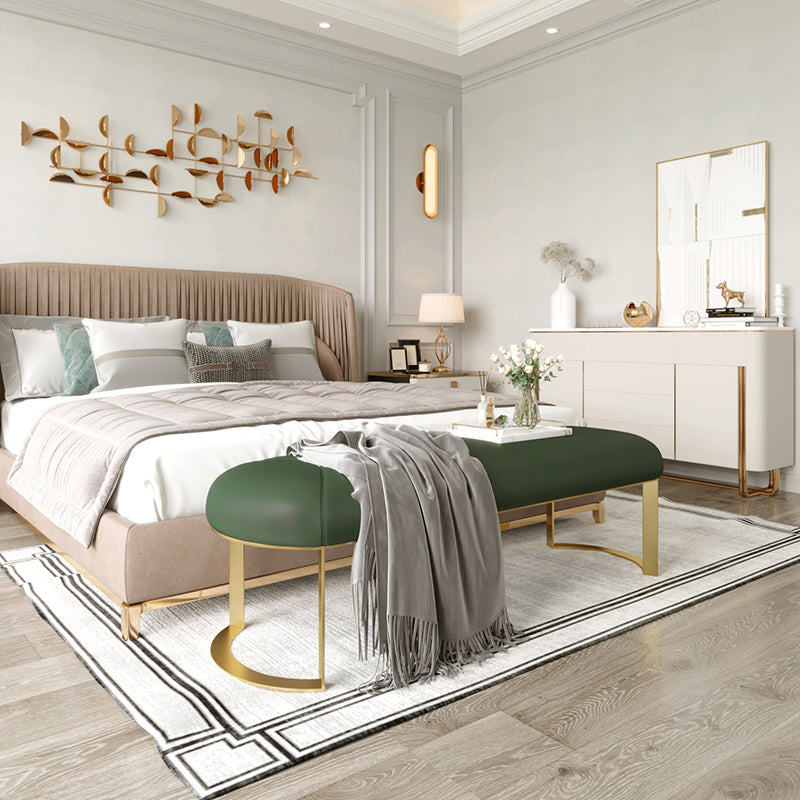 Rectangle 15.7" Wide Entryway Bench Cushioned Upholstered Seating Bench Clearhalo 'Benches' 'Chairs & Seating' 'furn' 'furn_benches' 'Furniture' 'Living Room Furniture' 6101913