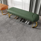 Rectangle 15.7" Wide Entryway Bench Cushioned Upholstered Seating Bench Dark Green Clearhalo 'Benches' 'Chairs & Seating' 'furn' 'furn_benches' 'Furniture' 'Living Room Furniture' 6101916