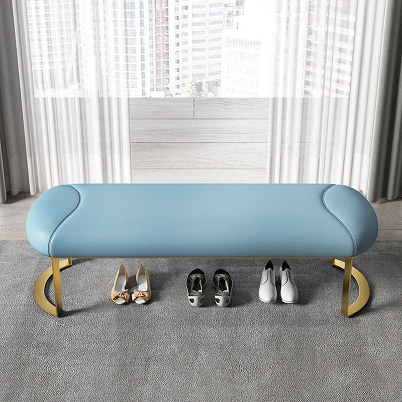 Rectangle 15.7" Wide Entryway Bench Cushioned Upholstered Seating Bench Clearhalo 'Benches' 'Chairs & Seating' 'furn' 'furn_benches' 'Furniture' 'Living Room Furniture' 6101917