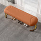 Rectangle 15.7" Wide Entryway Bench Cushioned Upholstered Seating Bench Clearhalo 'Benches' 'Chairs & Seating' 'furn' 'furn_benches' 'Furniture' 'Living Room Furniture' 6101926