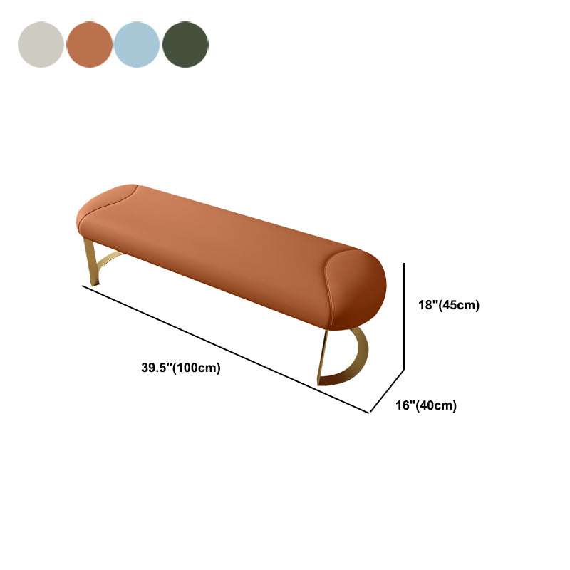 Rectangle 15.7" Wide Entryway Bench Cushioned Upholstered Seating Bench Clearhalo 'Benches' 'Chairs & Seating' 'furn' 'furn_benches' 'Furniture' 'Living Room Furniture' 6101929