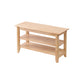 Contemporary Seating Bench Solid Wood Rectangle Bench with Storage 31.5"L x 12"W x 18"H Natural Clearhalo 'Benches' 'Chairs & Seating' 'furn' 'furn_benches' 'Furniture' 'Living Room Furniture' 6101933