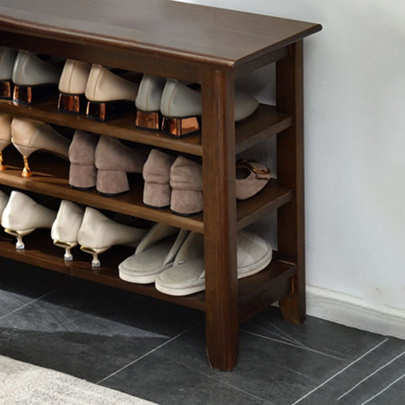 Contemporary Seating Bench Solid Wood Rectangle Bench with Storage Clearhalo 'Benches' 'Chairs & Seating' 'furn' 'furn_benches' 'Furniture' 'Living Room Furniture' 6101942