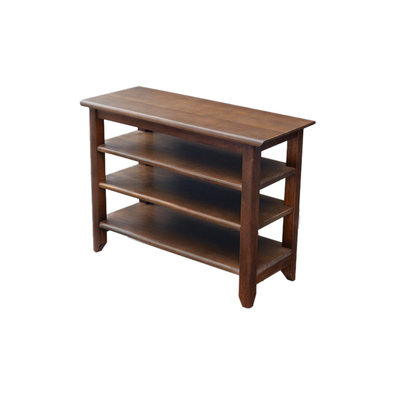 Contemporary Seating Bench Solid Wood Rectangle Bench with Storage 24"L x 12"W x 22"H Nut-Brown Clearhalo 'Benches' 'Chairs & Seating' 'furn' 'furn_benches' 'Furniture' 'Living Room Furniture' 6101945