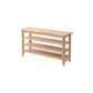 Contemporary Seating Bench Solid Wood Rectangle Bench with Storage 39.5"L x 12"W x 22"H Natural Clearhalo 'Benches' 'Chairs & Seating' 'furn' 'furn_benches' 'Furniture' 'Living Room Furniture' 6101951