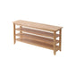 Contemporary Seating Bench Solid Wood Rectangle Bench with Storage 47"L x 12"W x 22"H Natural Clearhalo 'Benches' 'Chairs & Seating' 'furn' 'furn_benches' 'Furniture' 'Living Room Furniture' 6101953