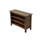 Contemporary Seating Bench Solid Wood Rectangle Bench with Storage Nut-Brown Clearhalo 'Benches' 'Chairs & Seating' 'furn' 'furn_benches' 'Furniture' 'Living Room Furniture' 6101956