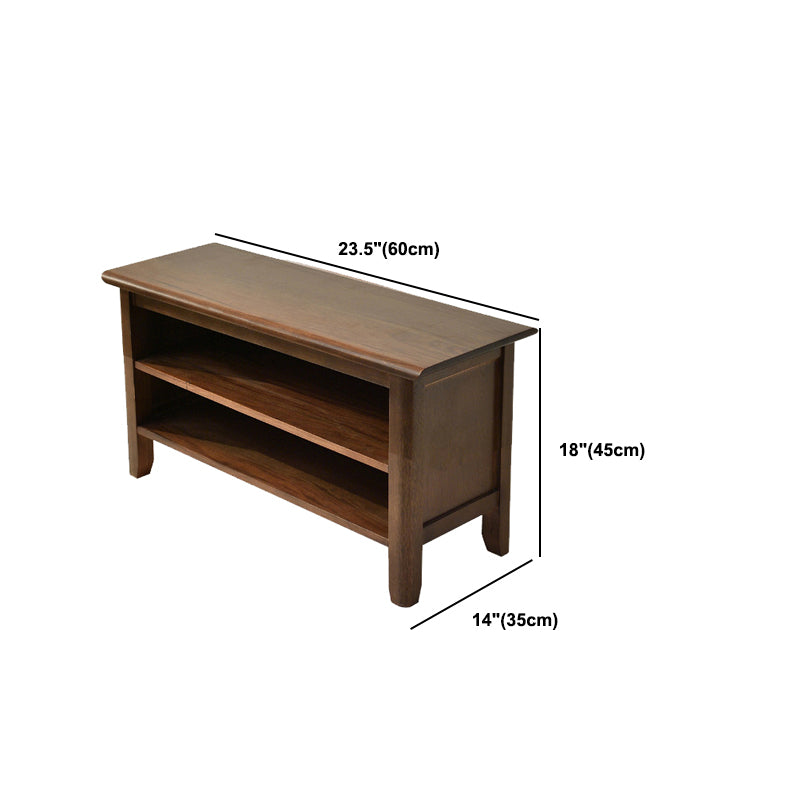 Contemporary Seating Bench Solid Wood Rectangle Bench with Storage Clearhalo 'Benches' 'Chairs & Seating' 'furn' 'furn_benches' 'Furniture' 'Living Room Furniture' 6101965