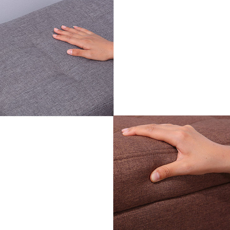 15.7" H Modern Cushioned Entryway Bench Upholstered Seating Bench Clearhalo 'Benches' 'Chairs & Seating' 'furn' 'furn_benches' 'Furniture' 'Living Room Furniture' 6102000