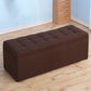 15.7" H Modern Cushioned Entryway Bench Upholstered Seating Bench Dark Coffee Clearhalo 'Benches' 'Chairs & Seating' 'furn' 'furn_benches' 'Furniture' 'Living Room Furniture' 6102006