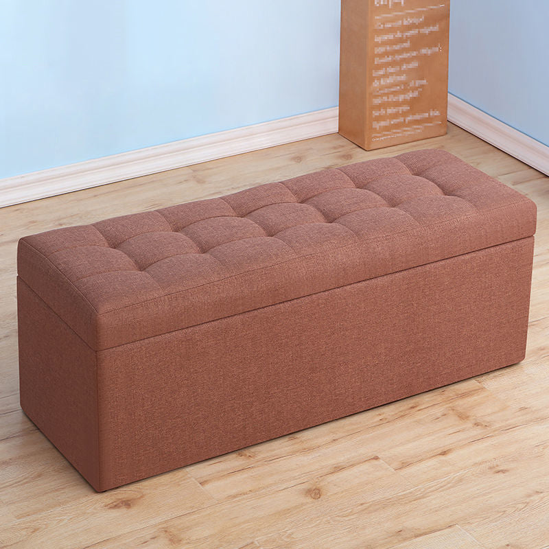 15.7" H Modern Cushioned Entryway Bench Upholstered Seating Bench Light Coffee Clearhalo 'Benches' 'Chairs & Seating' 'furn' 'furn_benches' 'Furniture' 'Living Room Furniture' 6102007