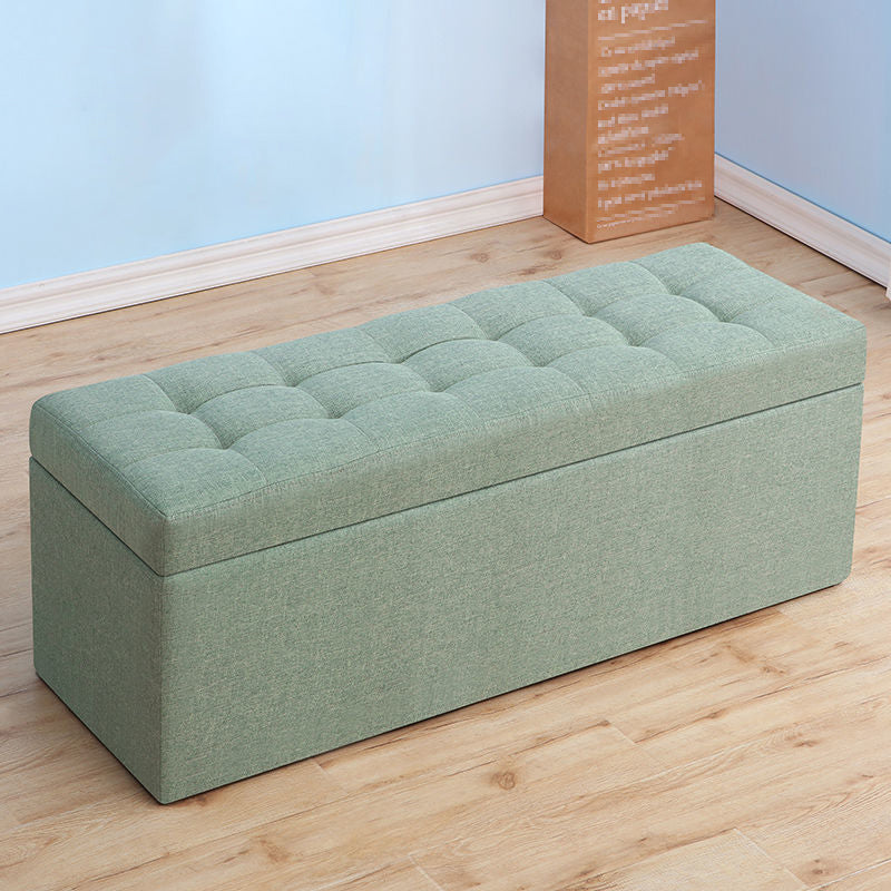 15.7" H Modern Cushioned Entryway Bench Upholstered Seating Bench Turquoise Clearhalo 'Benches' 'Chairs & Seating' 'furn' 'furn_benches' 'Furniture' 'Living Room Furniture' 6102008