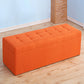 15.7" H Modern Cushioned Entryway Bench Upholstered Seating Bench Orange Clearhalo 'Benches' 'Chairs & Seating' 'furn' 'furn_benches' 'Furniture' 'Living Room Furniture' 6102010