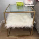 17,71 "tavolo da notte alto 2-scaffali in metallo cabidiere industriale