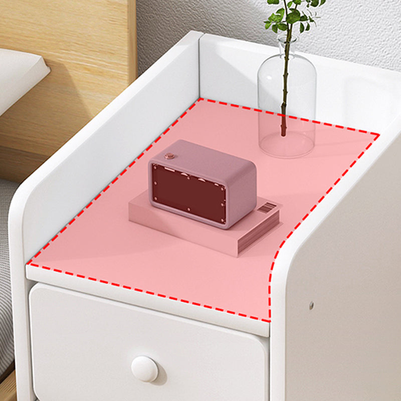 Moderia de madera de madera Night Bedside Gabinet con cajón para dormitorio