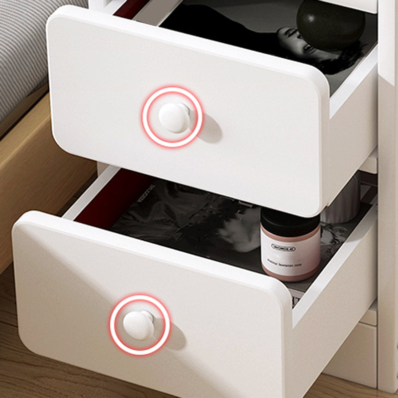 Moderia de madera de madera Night Bedside Gabinet con cajón para dormitorio
