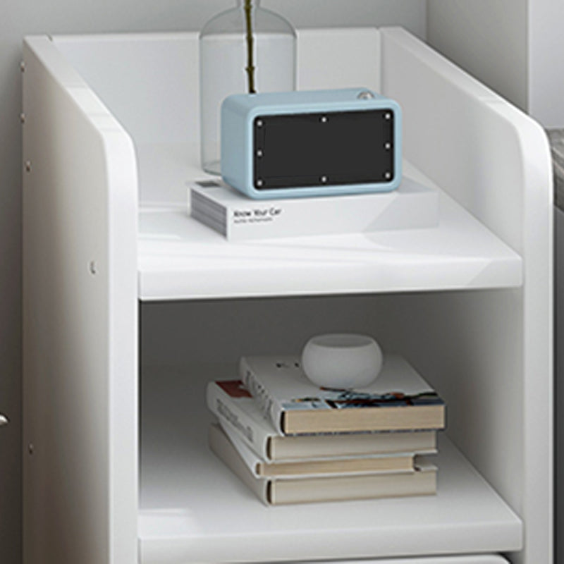 Moderia de madera de madera Night Bedside Gabinet con cajón para dormitorio