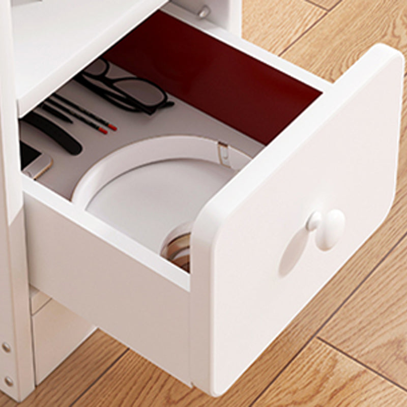 Moderia de madera de madera Night Bedside Gabinet con cajón para dormitorio