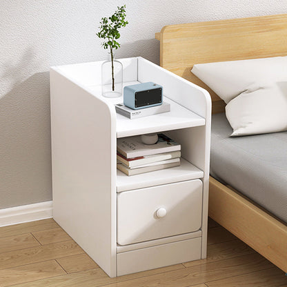 Moderia de madera de madera Night Bedside Gabinet con cajón para dormitorio