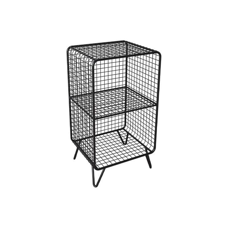 Modern Metal Bedside Cabinet Open Storage Nightstand with Shelves Clearhalo 'Bedroom Furniture' 'furn' 'furn_night_stand' 'Furniture' 'night_stand' 'Nightstands' 6102354