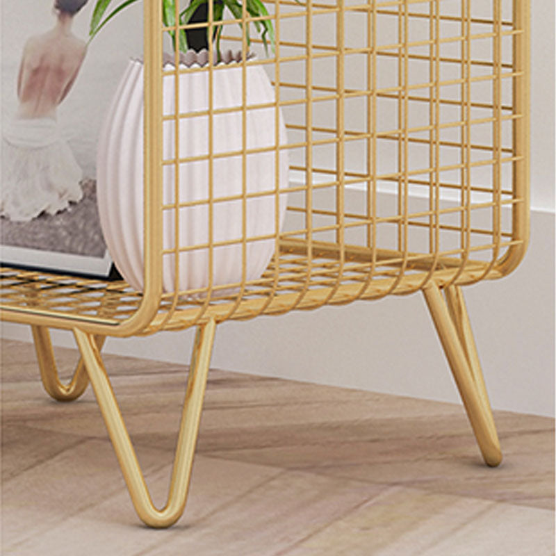 Modern Metal Bedside Cabinet Open Storage Nightstand with Shelves Clearhalo 'Bedroom Furniture' 'furn' 'furn_night_stand' 'Furniture' 'night_stand' 'Nightstands' 6102357