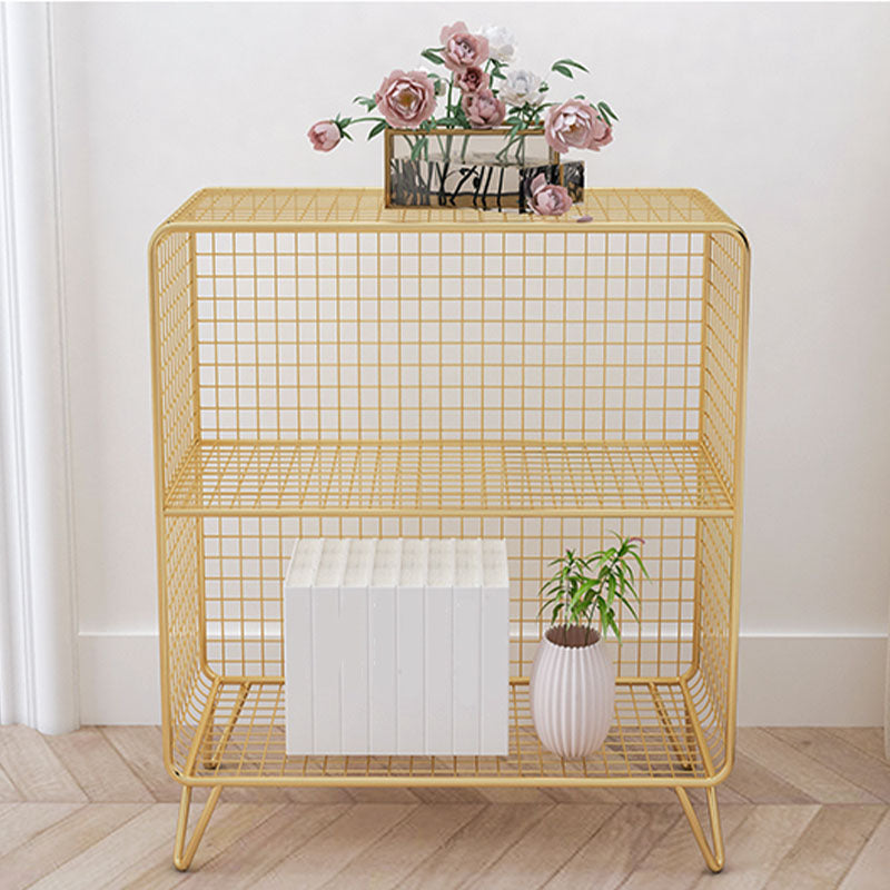 Modern Metal Bedside Cabinet Open Storage Nightstand with Shelves Clearhalo 'Bedroom Furniture' 'furn' 'furn_night_stand' 'Furniture' 'night_stand' 'Nightstands' 6102365