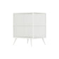Modern Glass Door Night Table Metal Storage Nightstand for Bedroom White 1 Piece Right Clearhalo 'Bedroom Furniture' 'furn' 'furn_night_stand' 'Furniture' 'night_stand' 'Nightstands' 6102380