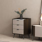 Cassettiera verticale in pietra per camera da letto contemporanea con cassetti