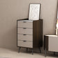 Cassettiera verticale in pietra per camera da letto contemporanea con cassetti