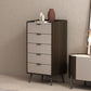 Cassettiera verticale in pietra per camera da letto contemporanea con cassetti
