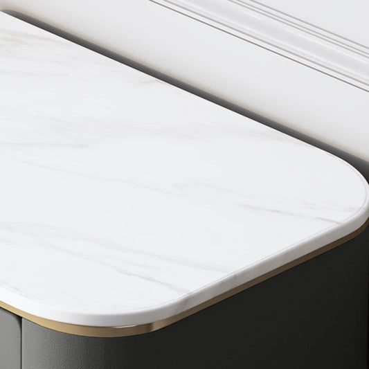 Glam Chest Bedroom Stone Vertical Storage Chest with 5 Drawers