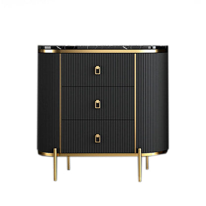 Glam Stone Storage Chest Home 16" W Vertical Chest with 3 Drawers