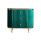 Glam Stone Storage Chest Home 16" W Vertical Chest with 3 Drawers