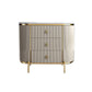 Glam Stone Storage Chest Home 16" W Vertical Chest with 3 Drawers